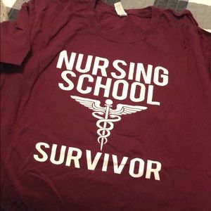 Nursing school survivor shirt
